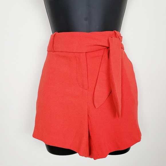 CYNTHIA ROWLEY belted dress shorts - Picture 1 of 7